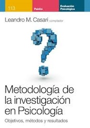 METODOLOGIA DE LA INVESTIGACION EN PSICOLOGI